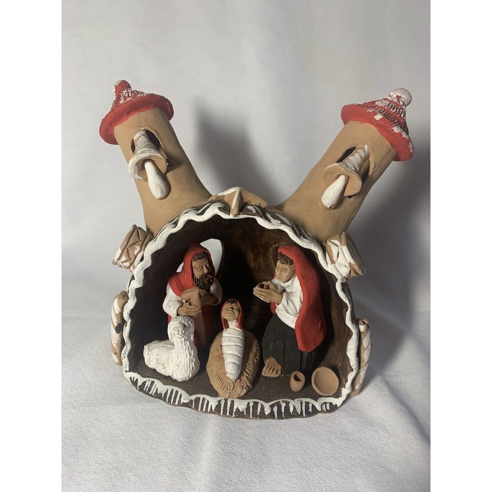 Handmade Clay Peruvian Nativity
